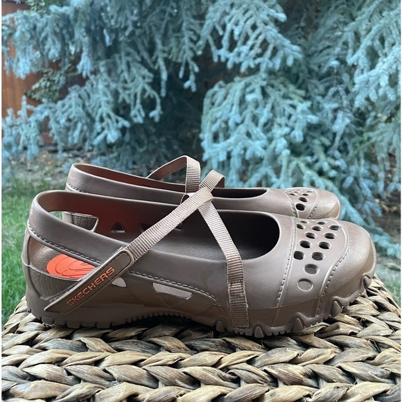 Skechers Cali Gear Tan Bronze Rubber Mary Jane Boat / Water Shoes Women’s 10 - Picture 6 of 9